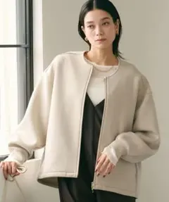 NY様専用　新品　グリーンレーベルリラクシング　ダンボール　ノーカラーブルゾン