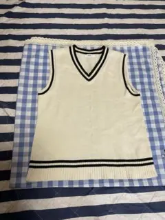 WEGO ベスト 白 学校用