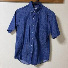 A DAY IN THE LIFE 半袖シャツ S ネイビー 花柄