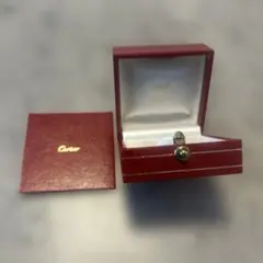 Cartier 赤 レザージュエリーボックス