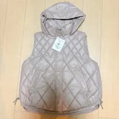【新品】XIN FEI XUE RONG キルティングベスト フード付き 2XL