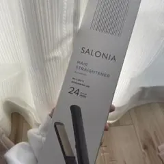 SALONIA SALONIA ストレートヘアアイロン ブラックゴールド GO…