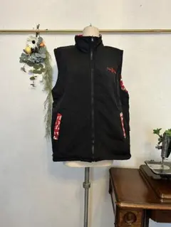 poloclub ブラックノースリーブ　ベスト　リバーシブル　フリース