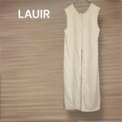 LAUIR 【M】アイボリー ノースリーブ ロングジレ　ワンピース　キレイ系のサムネイル