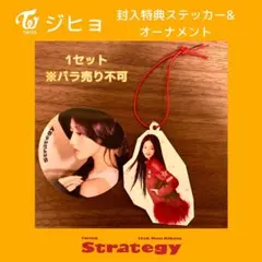 TWICE ジヒョ Strategy特典ステッカー&オーナメントセット