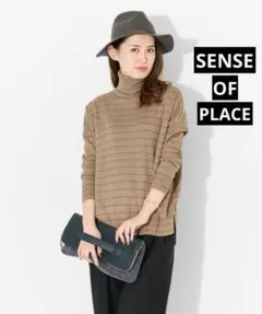 URBAN RESEARCHアーバンリサーチ タートルネックキャメル×グレー秋冬