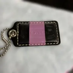 COACH キーホルダー チャーム ブラック×パープル