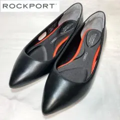 Rockport ロックポート　ローヒールパンプス　ブラック　22cm