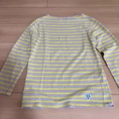 ORCIVAL グレー/イエロー ストライプ 長袖Tシャツ