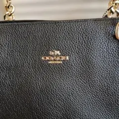COACH ブラックレザーバッグ