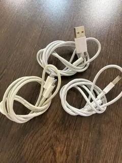 ホワイト充電ケーブル 3本セット iPhone