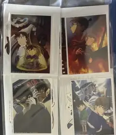名探偵コナン セガラッキーくじ　ブロマイド&ステッカーセット ４種