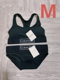 Calvin Klein ブラック ブラジャーショーツセットM