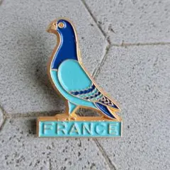 フランス雑貨 ビンテージ ピンバッチ ✤685　 鳩のサムネイル