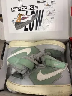 Nike Spizike Low グレー/グリーン ハイカット