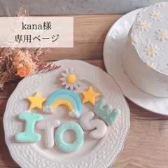kana様専用ページ　クレイケーキ　フェイク名前アイシングクッキー
