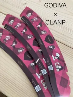 GODIVA x CLAMP ステッカー 3枚セット