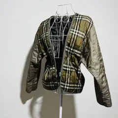 【超レア】Burberry キルティングジャケット オリーブグリーン　Lサイズ