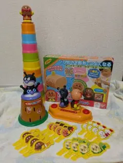 アンパンマン ひらめきキューブ ドキドキアンパンチ 積み重ねカップ おしりでドン