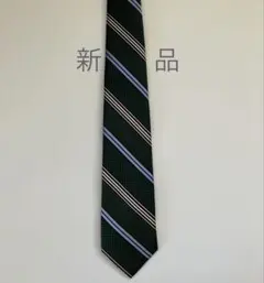 【極美品】ジョンコンフォート　ネクタイ　グリーン × パープル × サキソニー 極美品】ジョンコンフォート ネクタイ グリーン × パープル