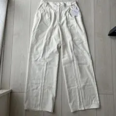 アイボリー ベージュ ワイドパンツ スラックス GRL タッグ入り