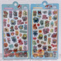 二枚セット　ズートピア2 ボンボンドロップシール　立体シール　ディズニー