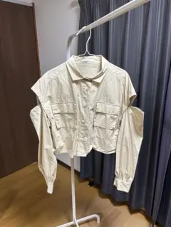 Chico 2way ベージュブラウス