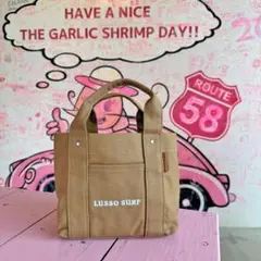 大容量　LUSSO SURF マルチポケットトートバッグ　　ベージュ　RVCA