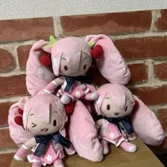 初音ミク Preciality 桜ミク モアプラスぬいぐるみ 3種セット 未開封 初音ミク Preciality 桜ミク モアプラスぬいぐるみ 3種セット 未開封
