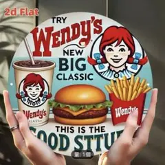 80年代　ウェンディーズ　看板　ストアディスプレイ　ガレージ　USA サイン 80年代 ウェンディーズ 看板 ストアディスプレイ ガレージ USA