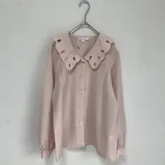 Itokin Blouse Felliciene】ビックカラー　ピンク　ブラウスのサムネイル