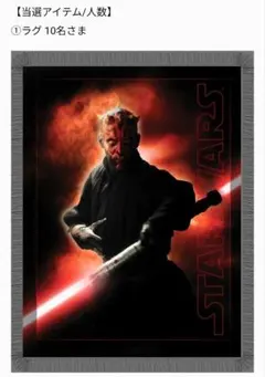 STAR WARS ダース・モール キャンペーン 当選品 非売品 ラグ