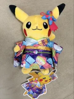 新品未使用！】金沢 限定 加賀友禅着物 ピカチュウぬいぐるみ - メルカリ
