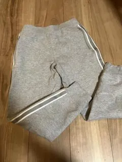 グレー サイドストライプ 140cm パンツ