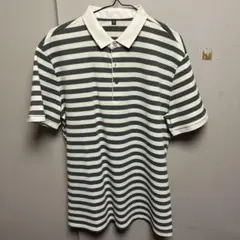 グレー ポロシャツ