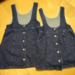 GUデニム ジャンバースカート 120 130