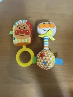 호빵맨 갈라가라 래틀 2종 세트