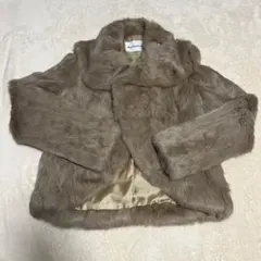 ラビット　ファー　毛皮　ジャケット　レディース　コート