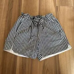 アプレレクール　ギンガムチェックのショートパンツ　130