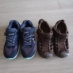 アシックス スニーカー 19cm　イフミーサンダル18cm