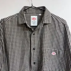 ダントン DANTON チェック　ギンガム　シャツ　ロング　ワンピース　36