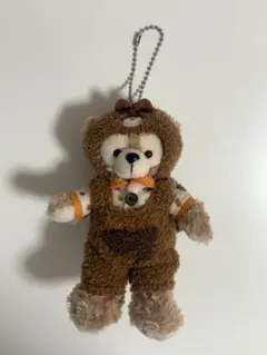 お顔厳選　ディズニー　ダッフィー　秋のぼうけん　ぬいぐるみバッジ　2019年