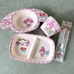 サンリオキャラクターズ DAISO メラミン食器 マイメロ 4点セット