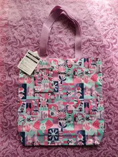 【新品未使用】ディズニーランド　イッツアスモールワールド柄　トートバッグ