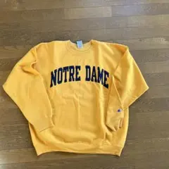 Champion カレッジスウェット 古着 Lサイズ イエロー