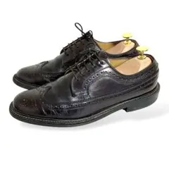 REGALリーガル　ウイングチップメダリオン　ブラック革靴レースアップ革靴