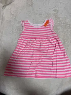 carter's ピンクストライプ ワンピース 24ヶ月