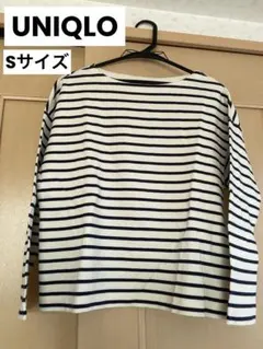 UNIQLO ユニクロ　ボーダー　ストライプ Tシャツ Sサイズ サイドスリット