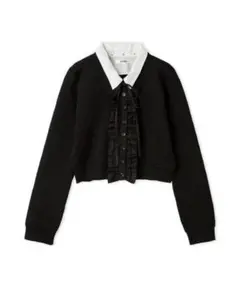 snidel フリルニットカーディガン