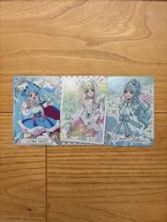 プリキュア キラキラカードグミ　キュアズキューン　キュアリリアン　キュアスカイ